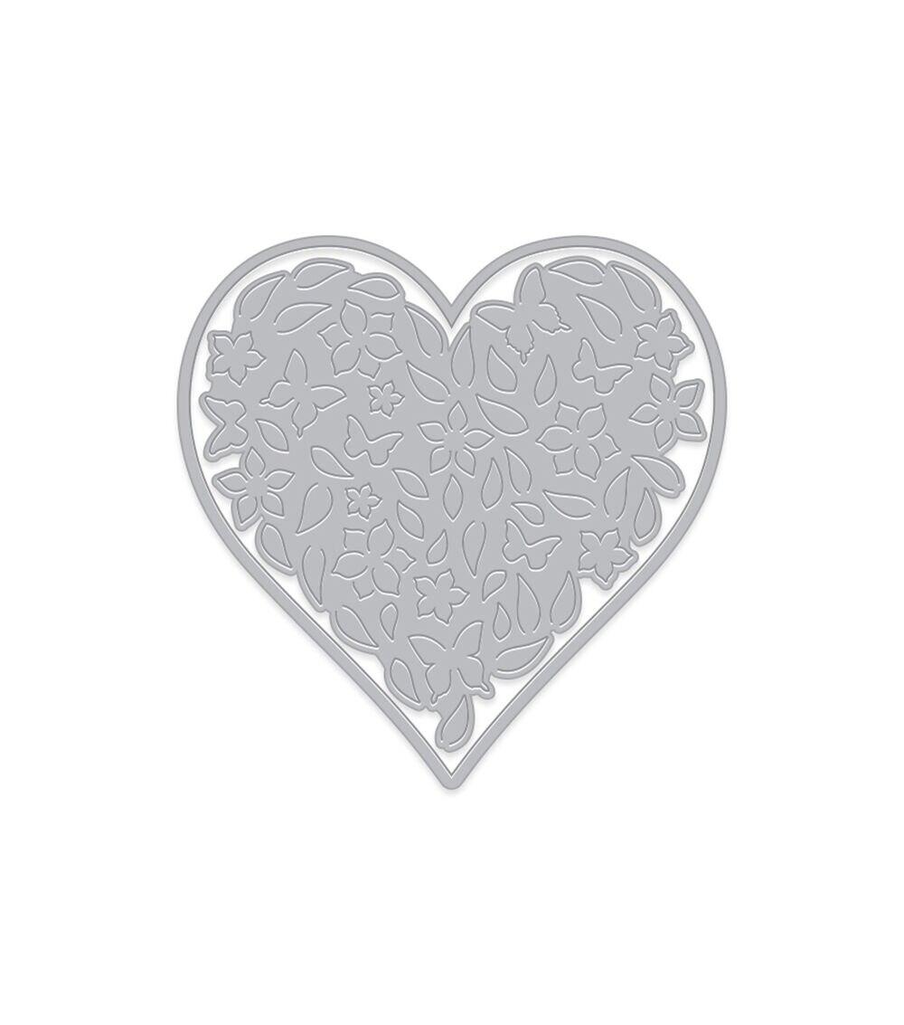 Embossing | Paper Layering Floral Heart Embossing Embossing