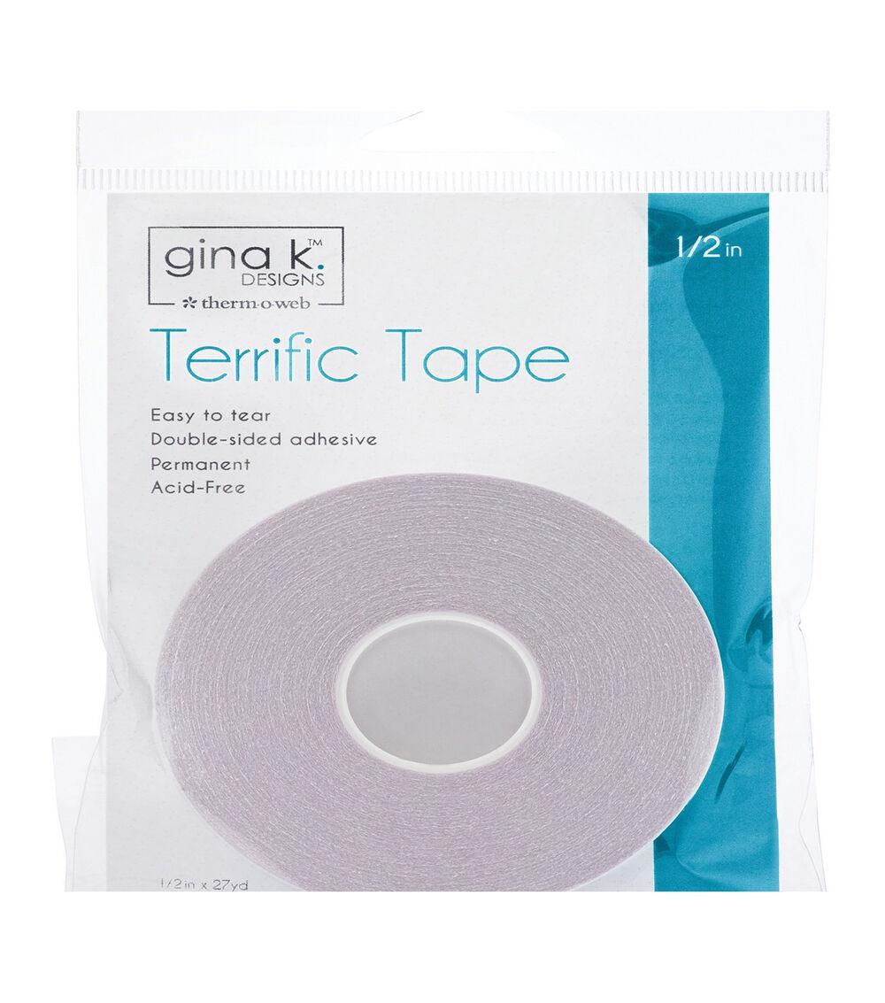 Glues & Adhesives | Double sided Adhesive Terrific Tape 0.5”x27 yds Clear Glues & Adhesives Glues & Adhesives