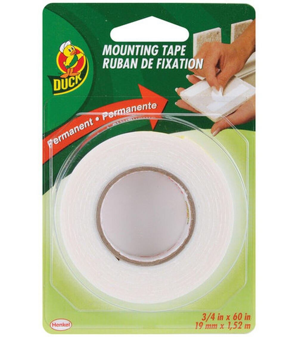 Glues & Adhesives | Duck 3/4″x60″ Double Sided Mounting Tape Permanent Glues & Adhesives Glues & Adhesives