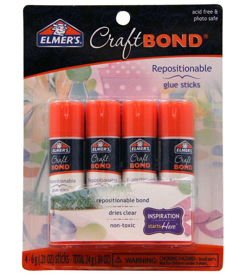 Glues & Adhesives | Repositionable Glue Sticks 4 Pkg .21oz Glues & Adhesives Glues & Adhesives