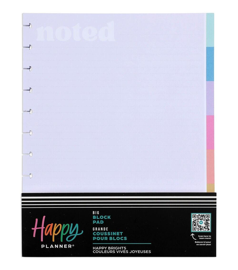 Journals & Planners | 100 Sheet Happy Brights Big Block Notepad Journals & Planners Journals & Planners