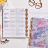 Journals & Planners | 11″ x 9″ Floral Education Quote Teacher Coiled Dated Lesson Planner Journals & Planners Journals & Planners