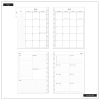 Journals & Planners | 12 Month 2024 Deluxe Midnight Classic Dashboard Planner Journals & Planners Journals & Planners