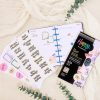 Journals & Planners | 12 Month 2024 Midnight Botanical Mini Dashboard Planner Journals & Planners Journals & Planners