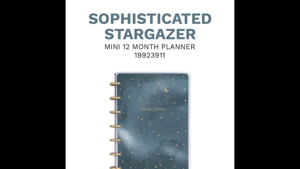 Journals & Planners | 12 Month 2024 Stargazer Mini Vertical Planner Journals & Planners Journals & Planners