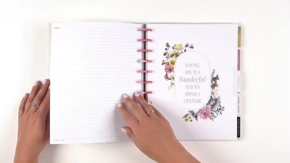 Journals & Planners | 12 Month Blooming Romance Wedding Big Wedding Planner Journals & Planners Journals & Planners