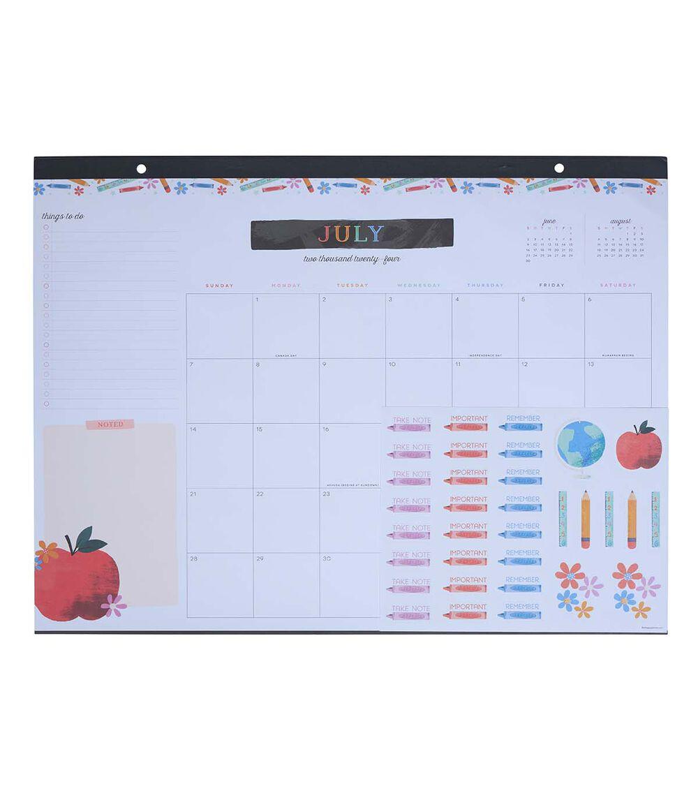 Journals & Planners | 12 Month Classroom Brights Teacher Desk Calendar Journals & Planners Journals & Planners