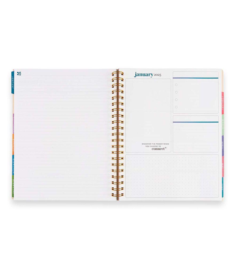 Journals & Planners | 12 Month Horizontal Boho Blooms Dated Planner Journals & Planners Journals & Planners