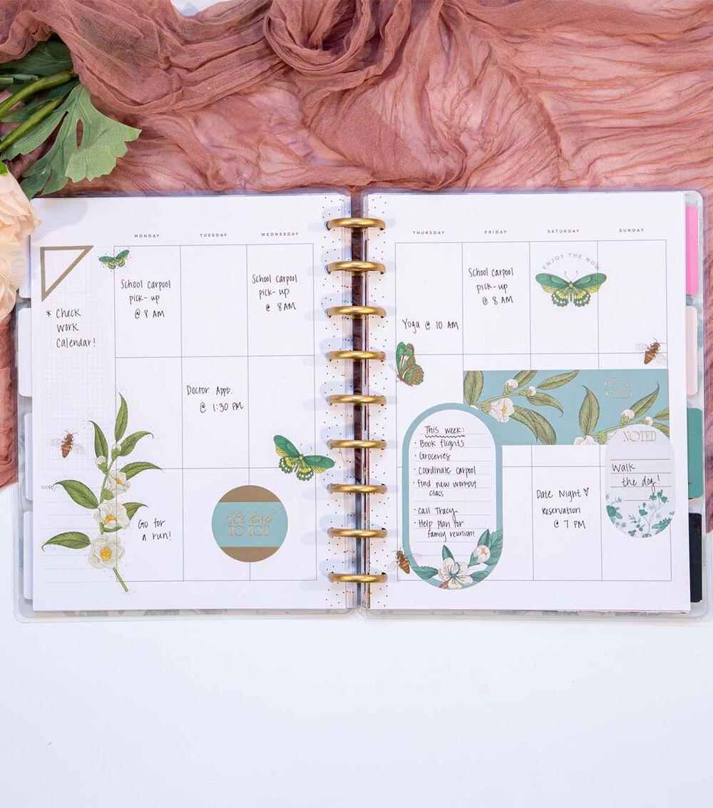 Journals & Planners | 12 Month Undated Feathers & Flowers Classic Planner Journals & Planners Journals & Planners