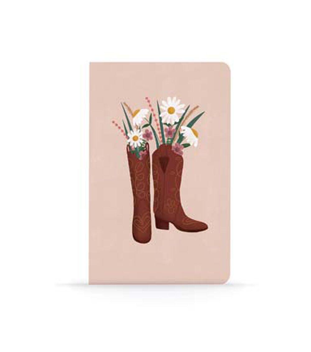 Journals & Planners | 144 Sheet Boots & Flowers Layflat Notebook Journals & Planners Journals & Planners