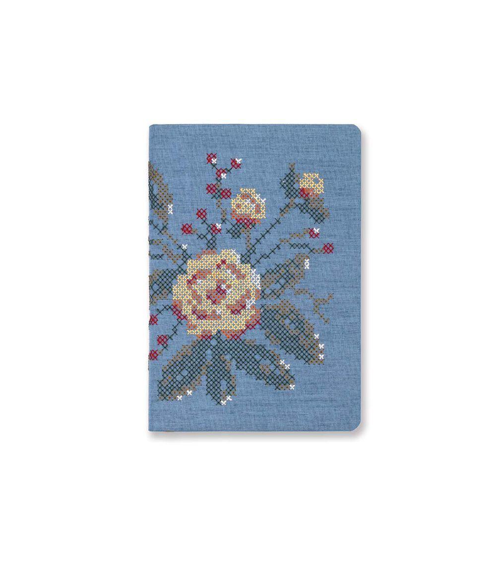 Journals & Planners | 144 Sheet Cross Stitch Flowers Embroidered Journal Journals & Planners Journals & Planners