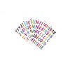 Journals & Planners | 178pc Marker Rainbow Alphaet Large 6 Sheer Sticker Pack Journals & Planners Journals & Planners