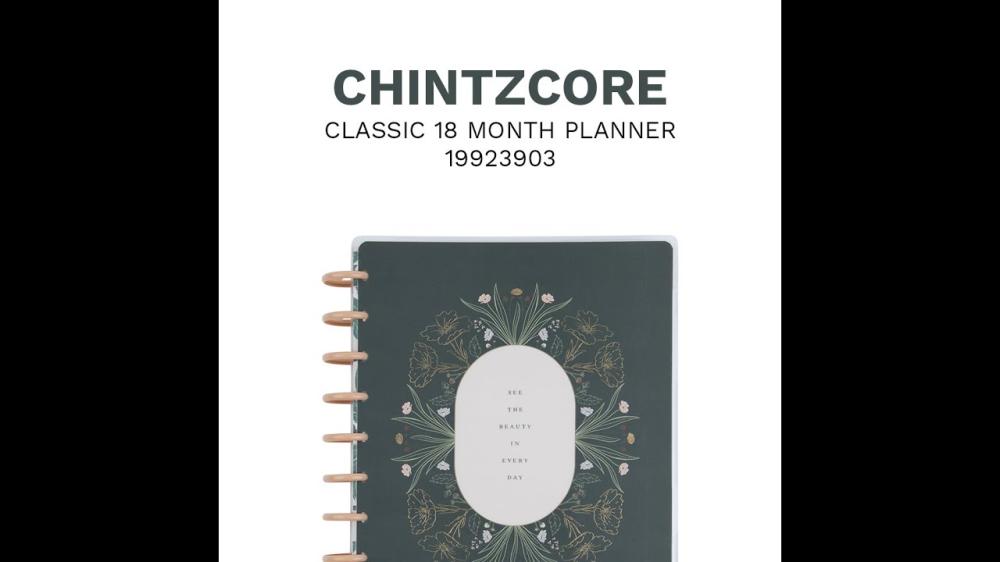 Journals & Planners | 18 Month 2024 Chintzcore Flowers Classic Dashboard Planner Journals & Planners Journals & Planners