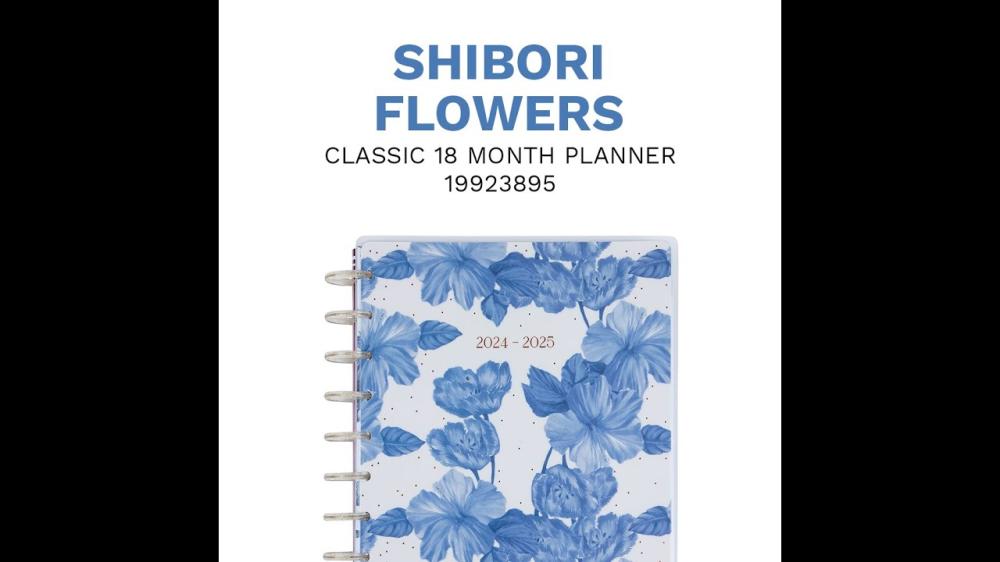 Journals & Planners | 18 Month 2024 Shibori Classic Lined Vertical Planner Journals & Planners Journals & Planners