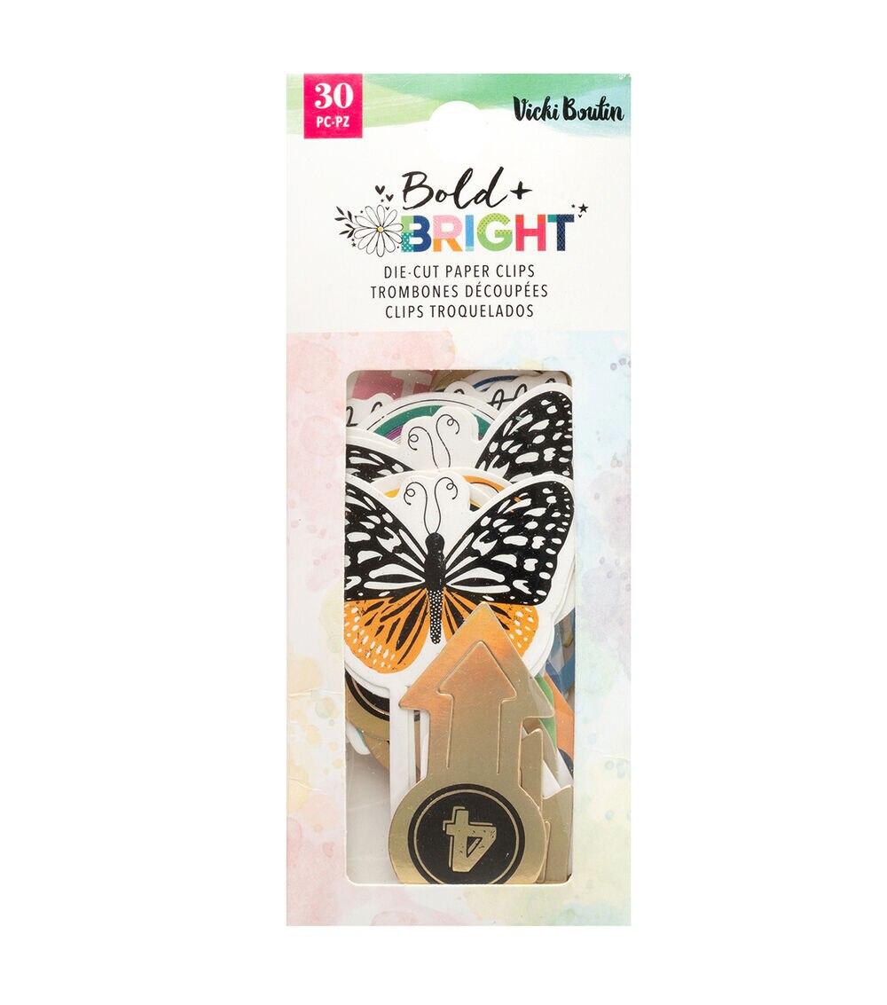 Journals & Planners | 30ct Bold & Bright Die Cutting Paper Clips Journals & Planners Journals & Planners