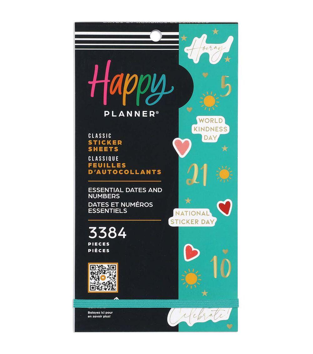 Journals & Planners | 3384pc Essential Dates & Numbers 30 Sheet Sticker Pack Journals & Planners Journals & Planners