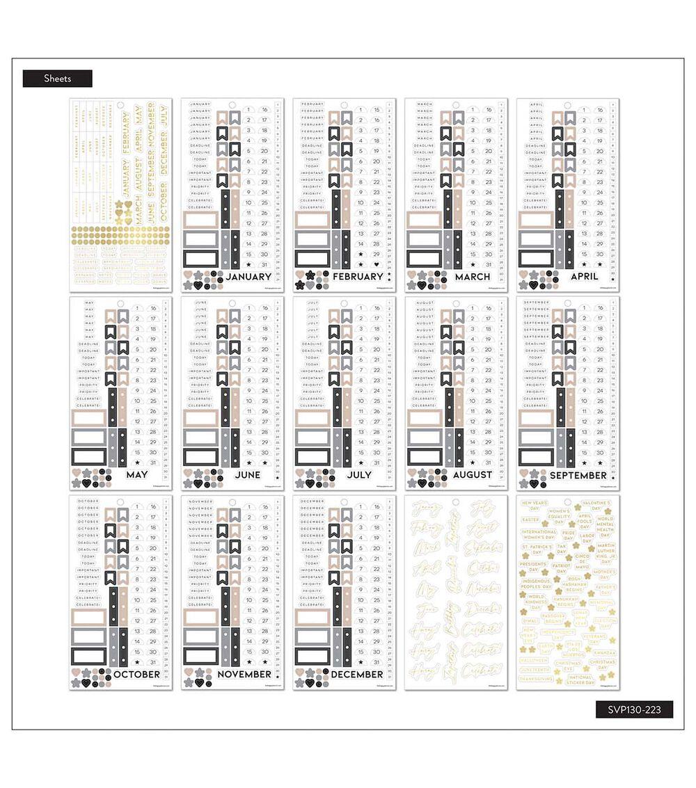 Journals & Planners | 3384pc Essential Dates & Numbers 30 Sheet Sticker Pack Journals & Planners Journals & Planners