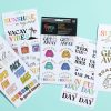 Journals & Planners | 34pc Summer Bucket List Stickers Journals & Planners Journals & Planners