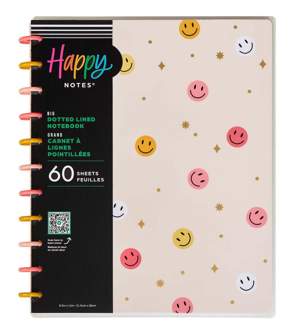 Journals & Planners | 60 Sheet Happy Brights Dotted Lined Big Notebook Journals & Planners Journals & Planners