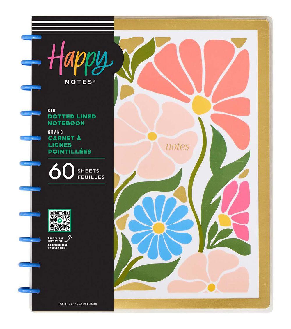 Journals & Planners | 60 Sheet Poppy Piping Dotted Lined Big Notebook Journals & Planners Journals & Planners