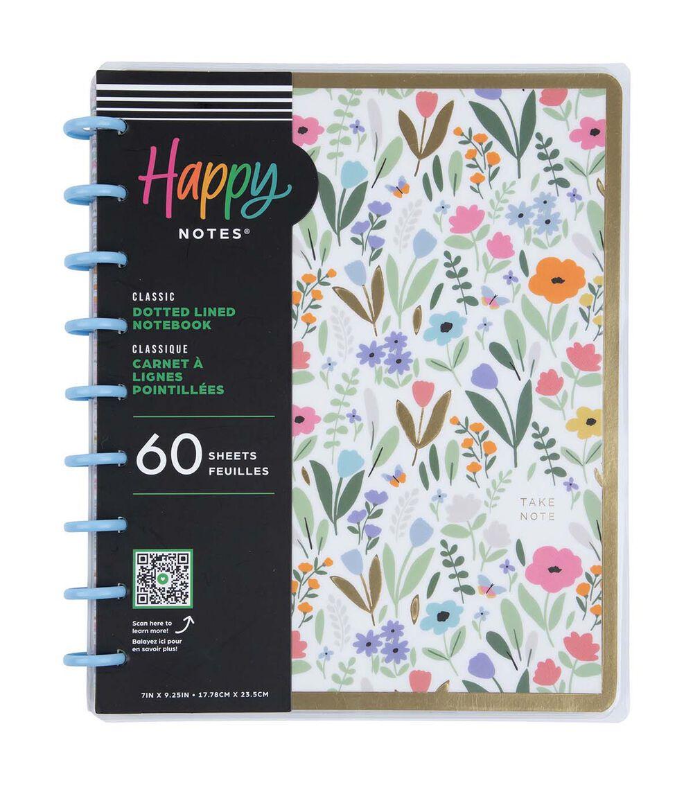 Journals & Planners | 60 Sheet Soft Florals Dotted Lined Classic Notebook Journals & Planners Journals & Planners