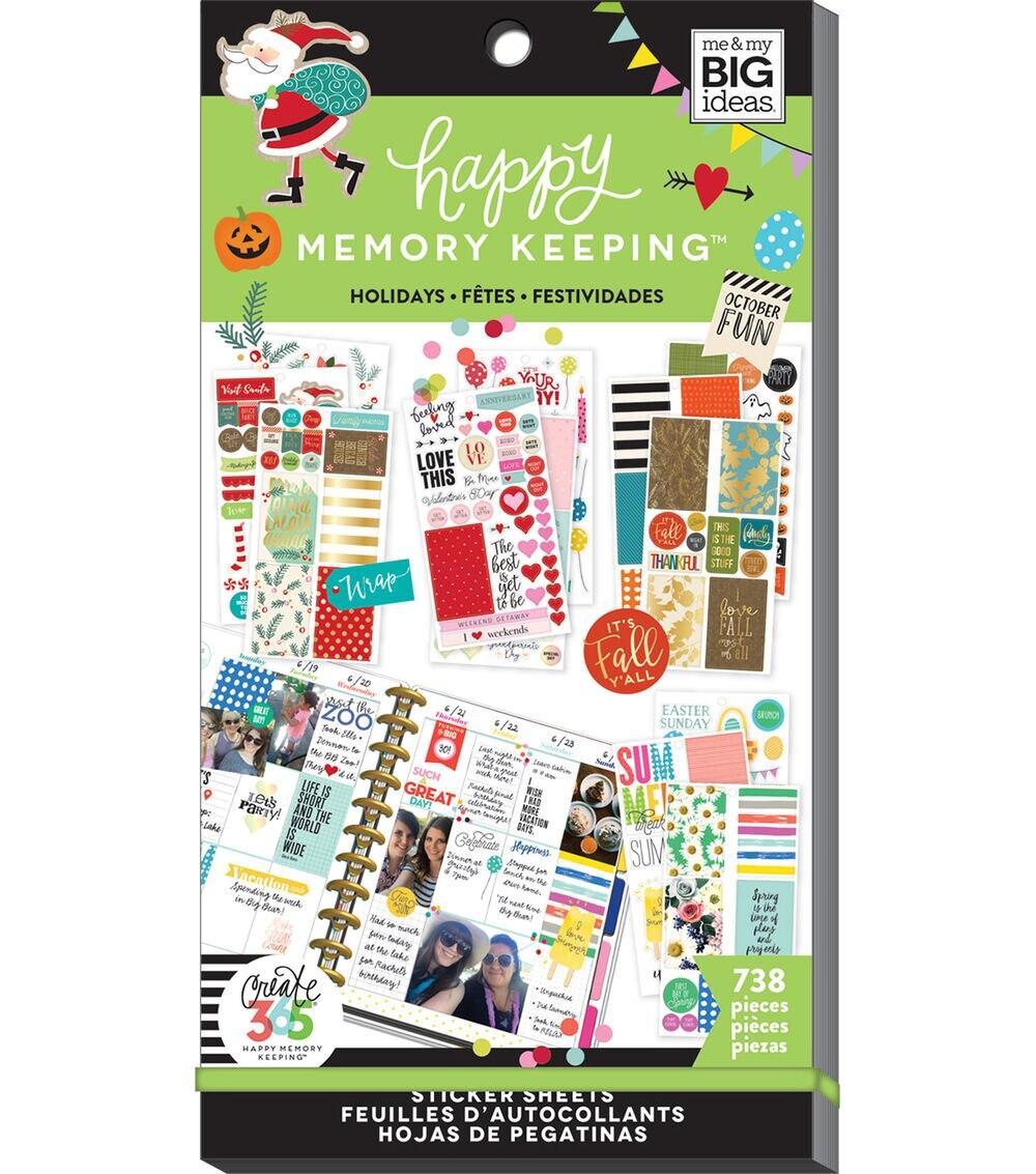 Journals & Planners | 738pc Holidays 30 Sheet Sticker Pack Journals & Planners Journals & Planners