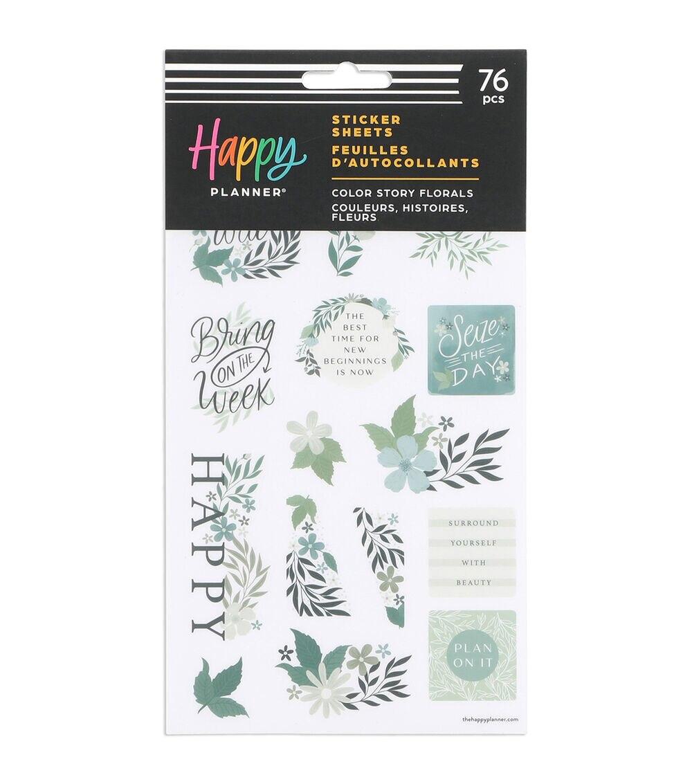 Journals & Planners | 76cpc Color Story Floral Stickers Journals & Planners Journals & Planners