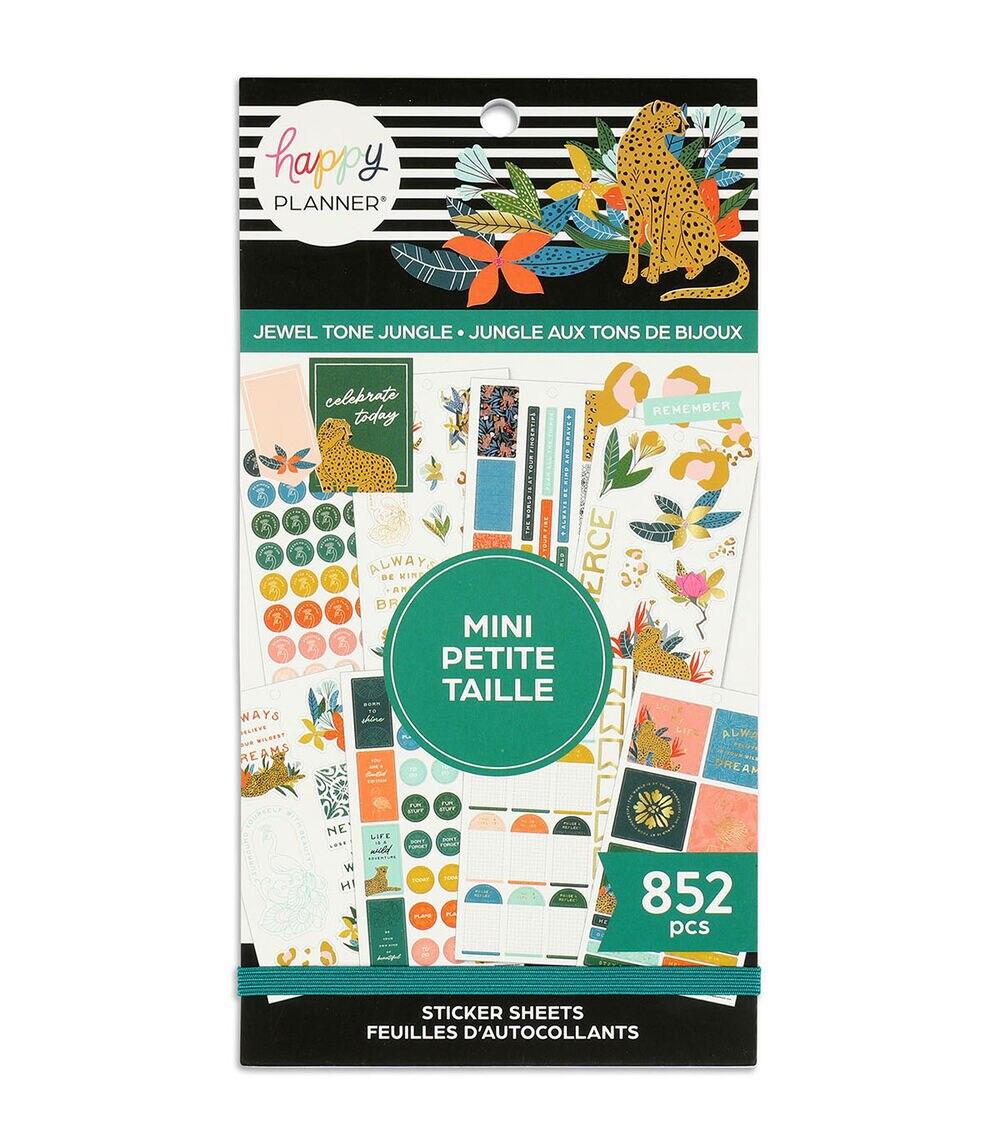 Journals & Planners | 852pc Jewel Tone Jungle Sticker Pack Journals & Planners Journals & Planners