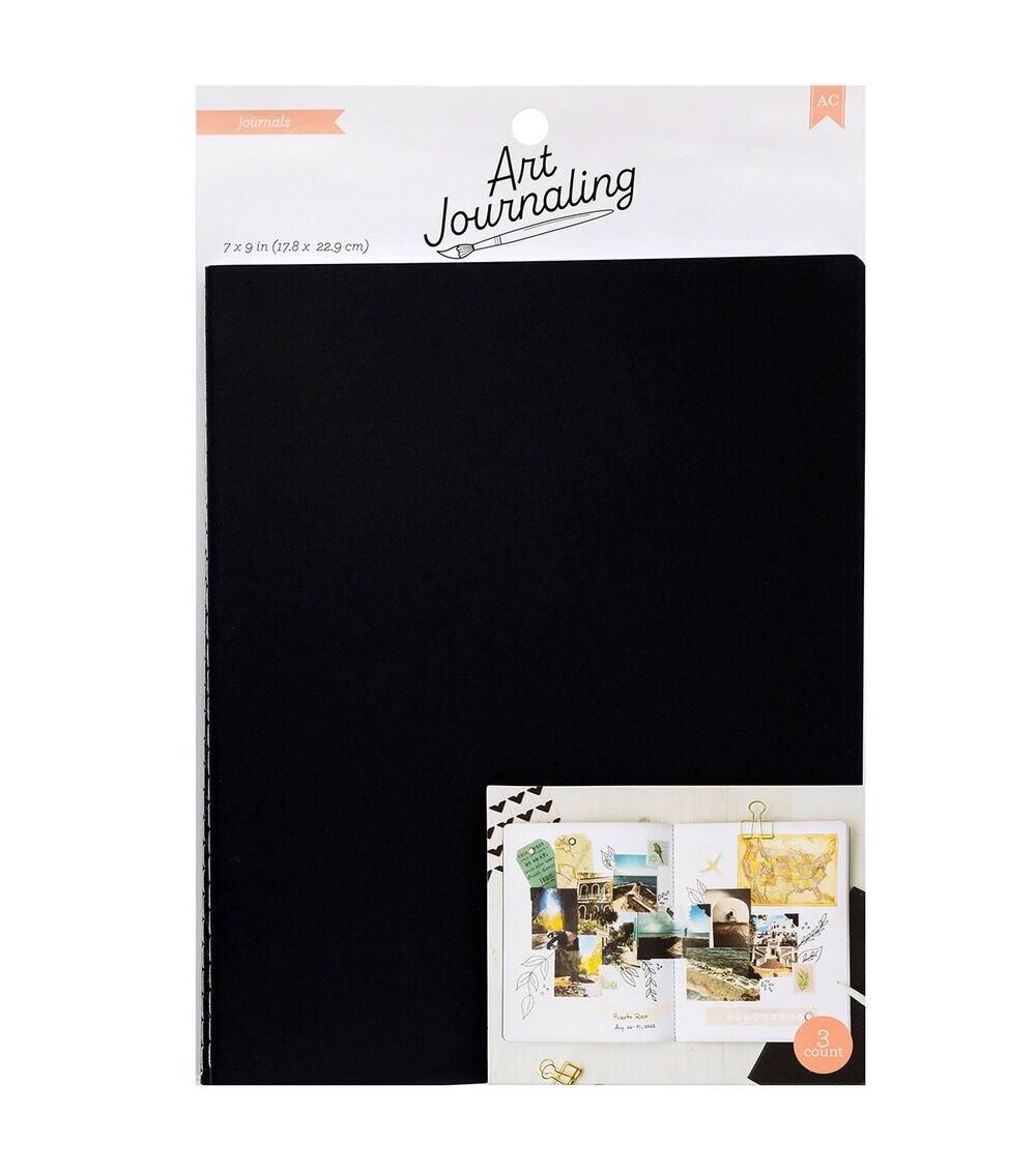 Journals & Planners | Art Journaling Black Customizable Journals 3pc Journals & Planners Journals & Planners