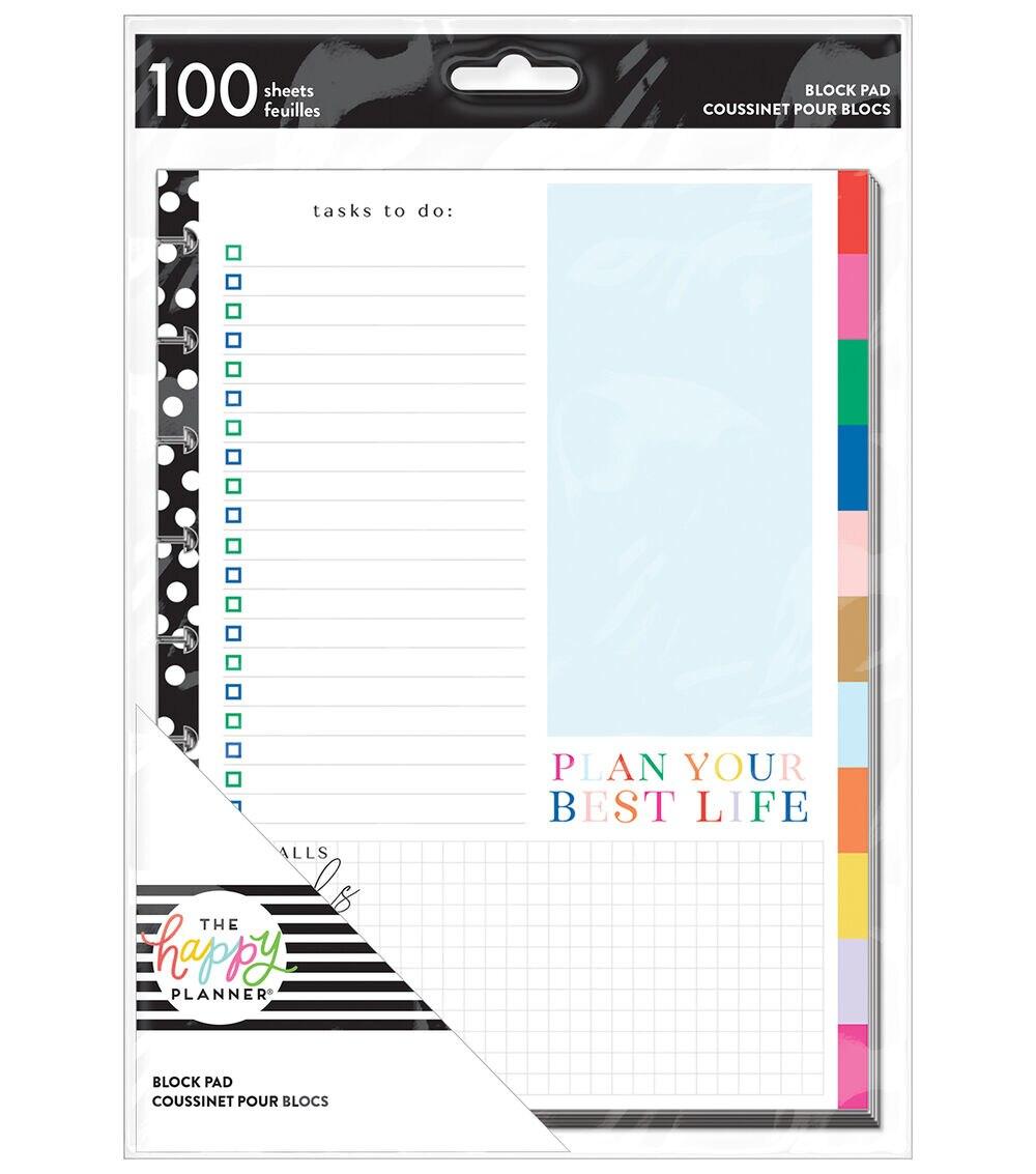 Journals & Planners | Classic 100 Sheet Bold and Bright Block Pad Journals & Planners Journals & Planners