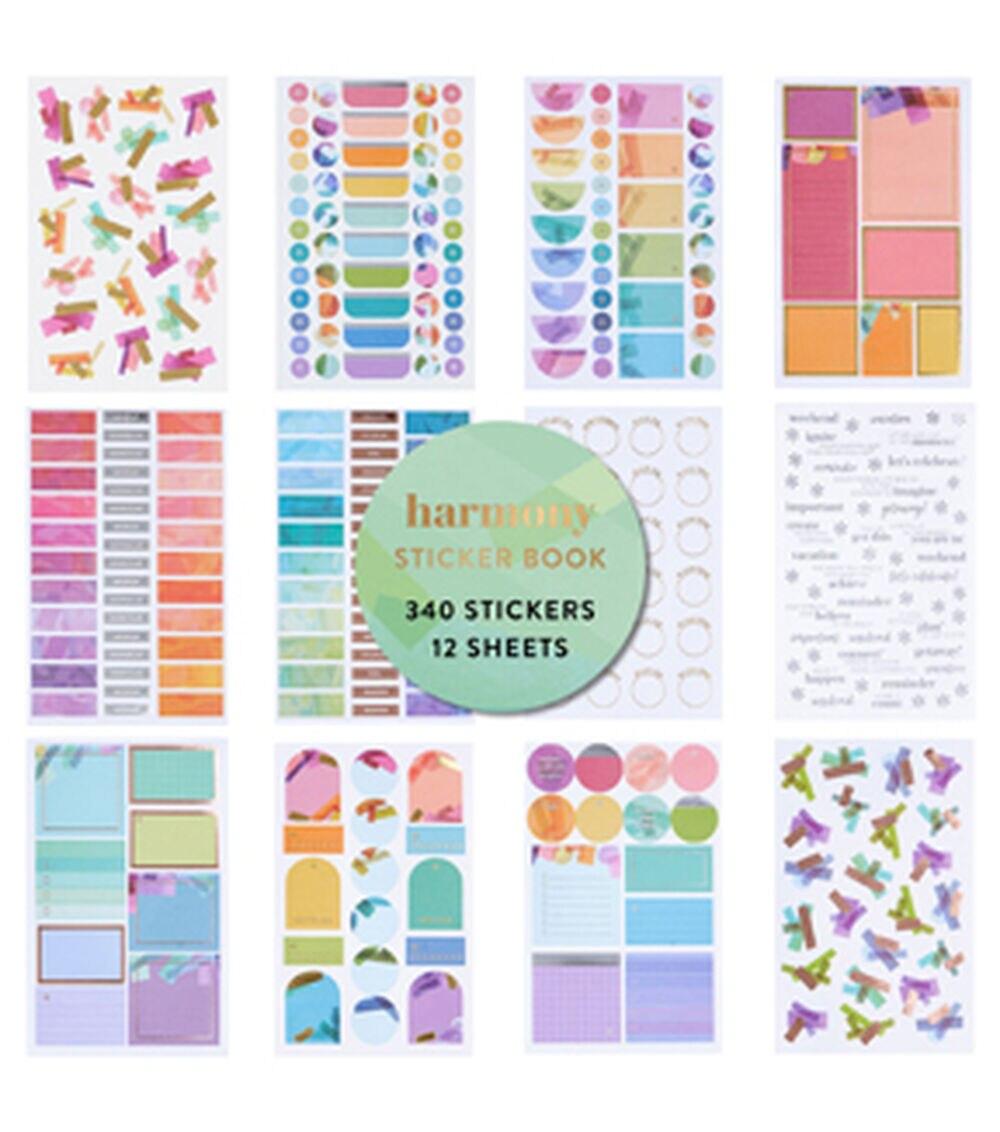 Journals & Planners | Inspired 300pc Harmony Sticker Book Journals & Planners Journals & Planners