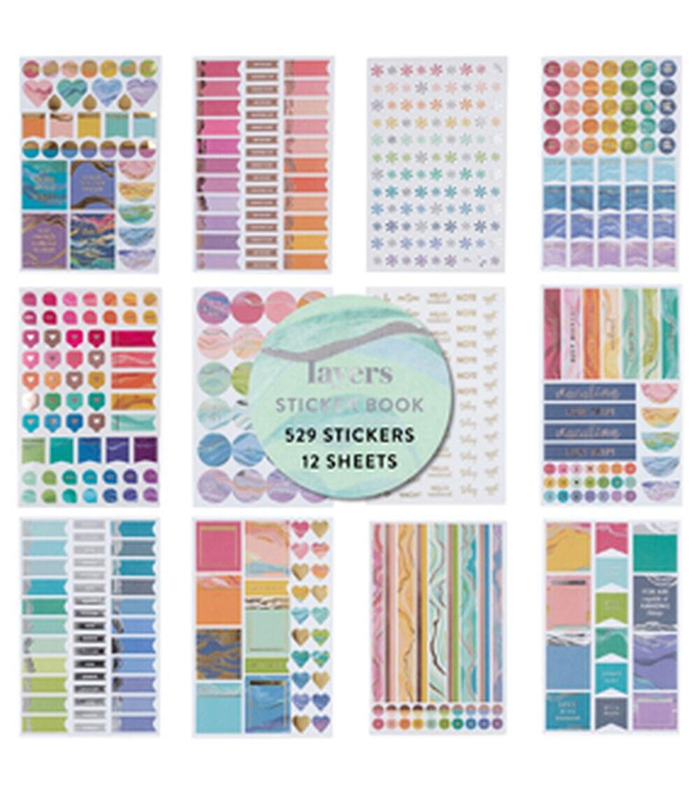 Journals & Planners | Inspired 300pc Layers Sticker Book Journals & Planners Journals & Planners