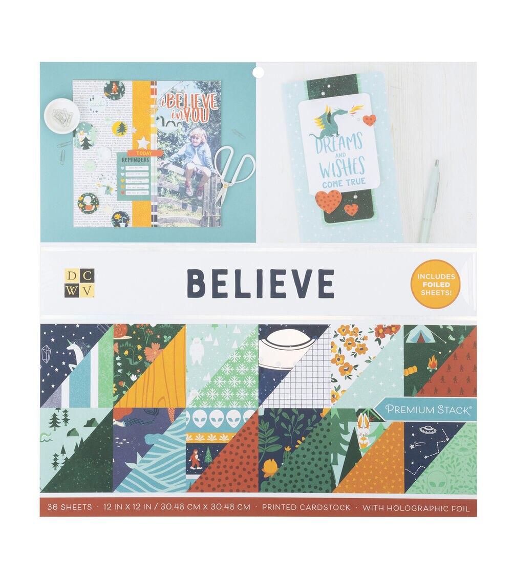 Paper | 12″ x 12″ Believe 36 Sheet Paper Pack Paper Paper