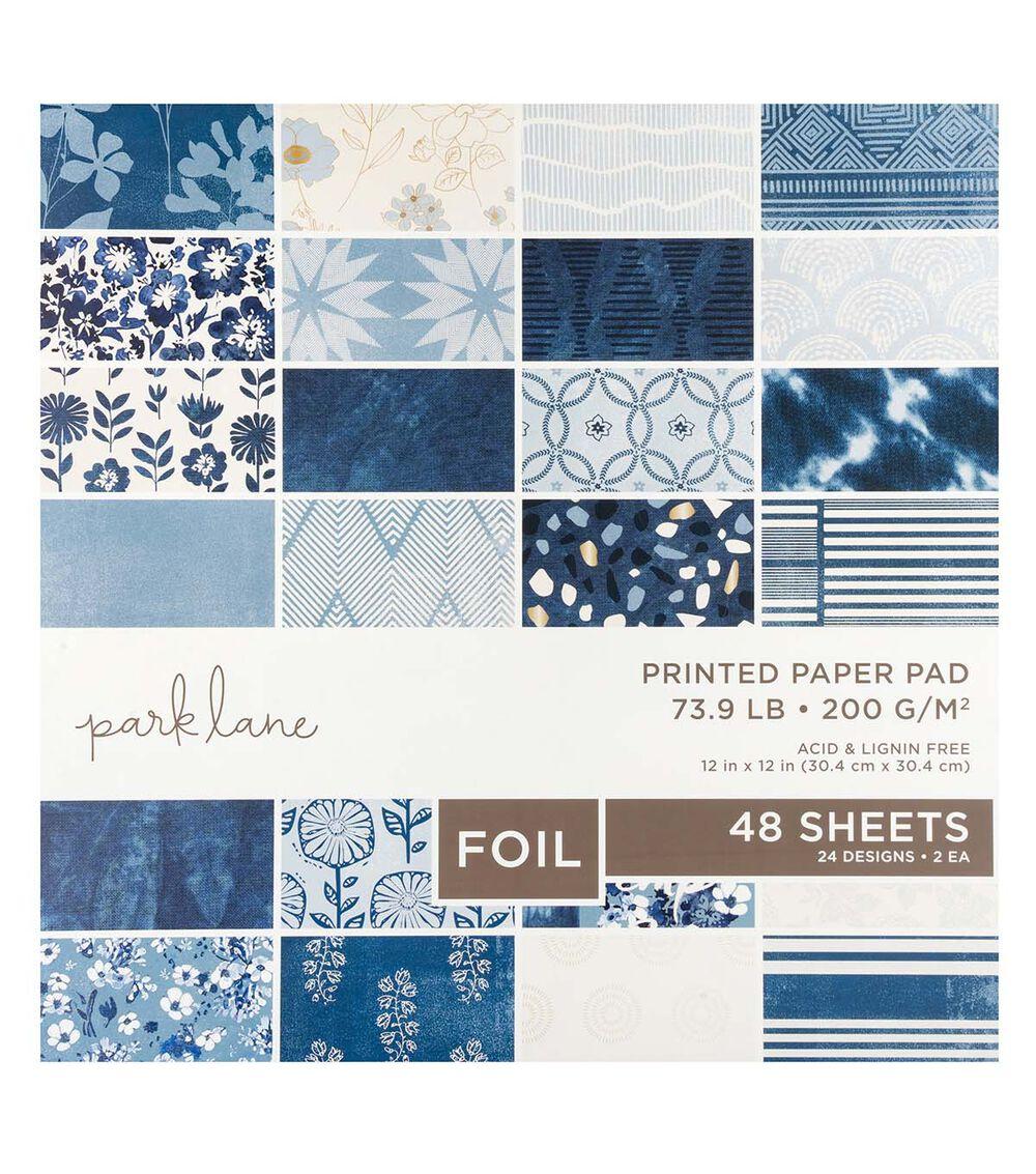 Paper | 12″ x 12″ Boho Indigo Big Deal 48 Sheet Paper Pack Paper Paper