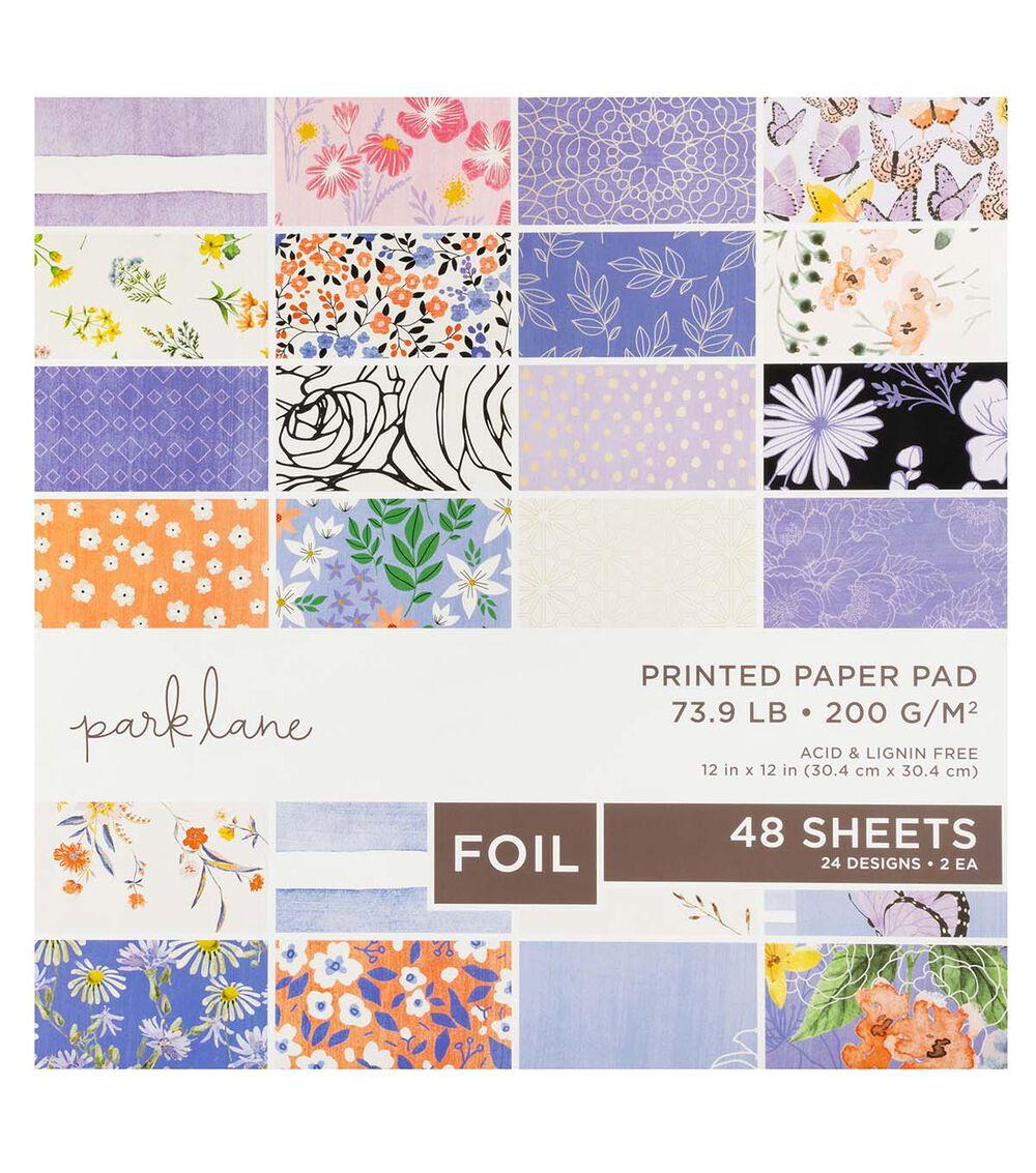 Paper | 12″ x 12″ Periwinkle Petals Big Deal 48 Sheet Paper Pack Paper Paper