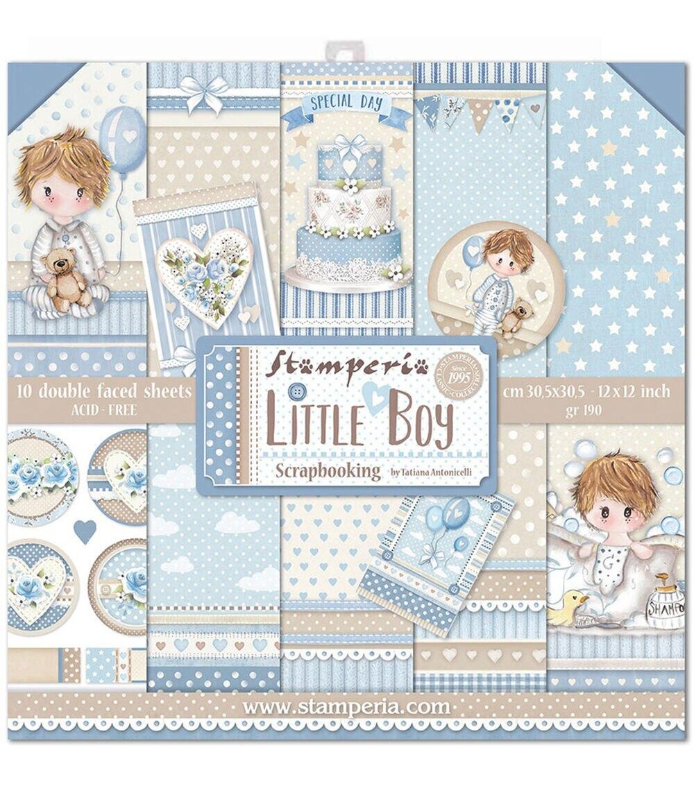 Paper | 12in x 12in Double-sided Cardstock Paper Pad – Little Boy Paper Paper