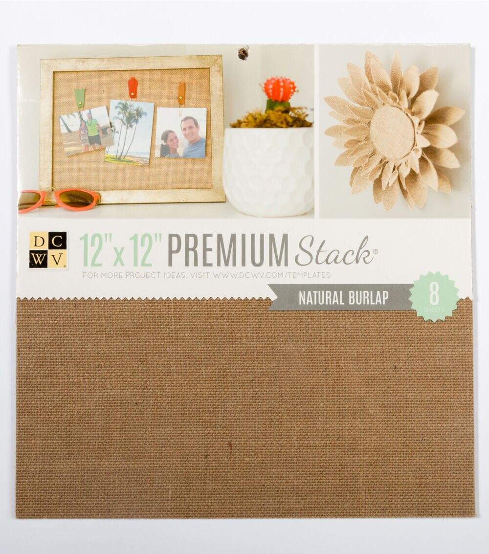 Paper | 12in x 12in Single-sided Specialty Cardstock Paper – Natural Burlap Paper Paper