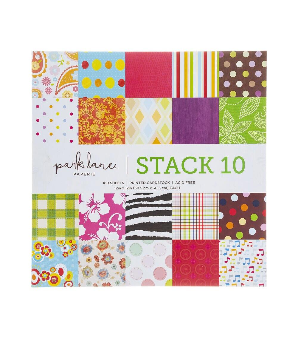 Paper | 180 Sheet 12″ x 12″ Stack 10 Cardstock Paper Pack Paper Paper