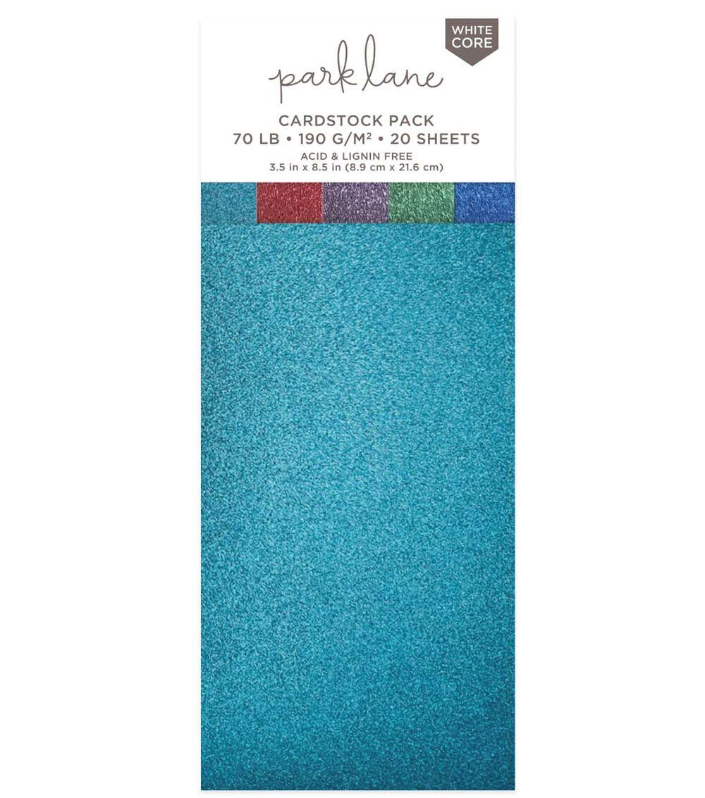 Paper | 20 Sheet 3.5″ x 8.5″ Jewel Glitter Cardstock Paper Pack Paper Paper