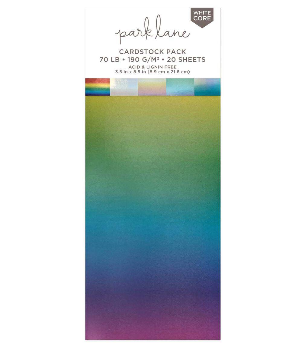 Paper | 20 Sheet 3.5″ x 8.5″ Ombre Mirror Cardstock Paper Pack Paper Paper