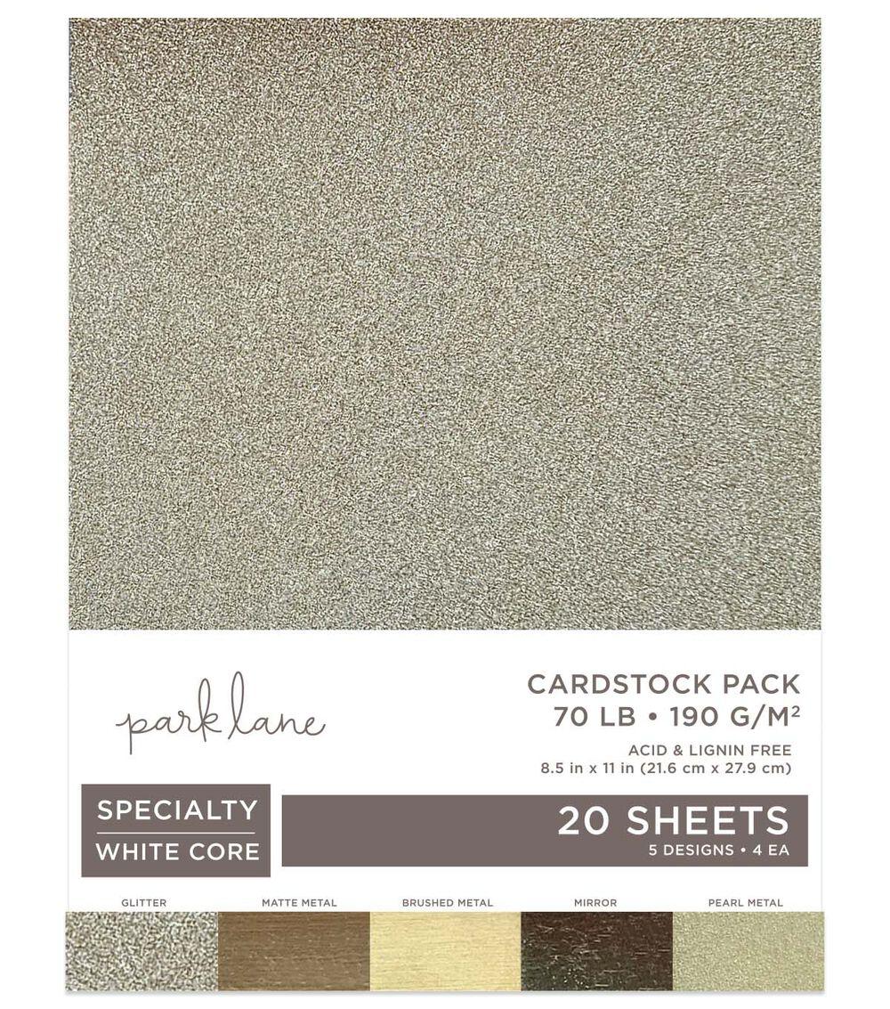 Paper | 20 Sheet 8.5″ x 11″ Gold Metallic Cardstock Paper Pack Paper Paper