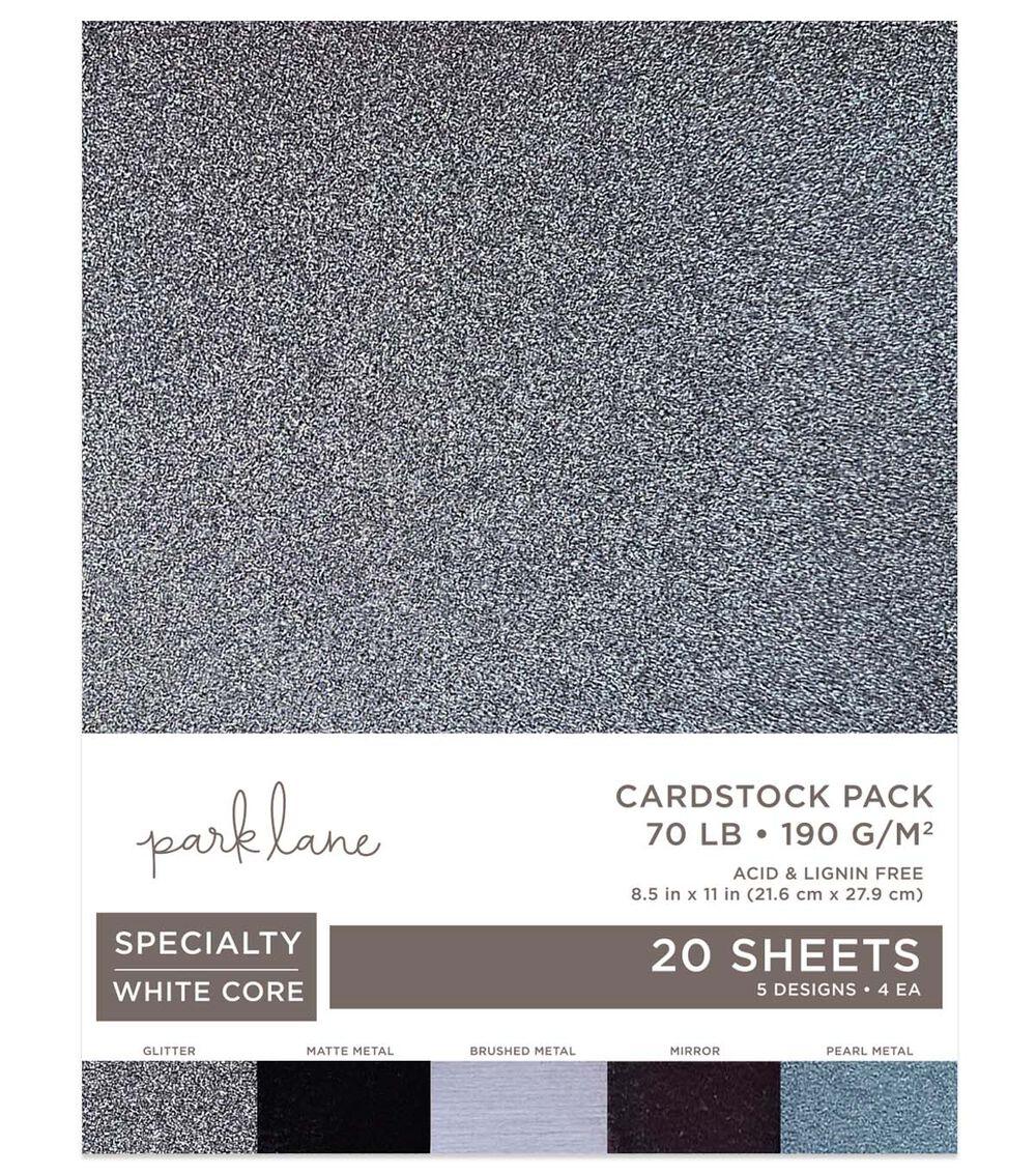 Paper | 20 Sheet 8.5″ x 11″ Gunmetal Metallic Cardstock Paper Pack Paper Paper