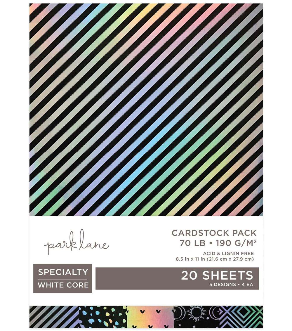 Paper | 20 Sheet 8.5″ x 11″ Print Holographic Cardstock Paper Pack Paper Paper