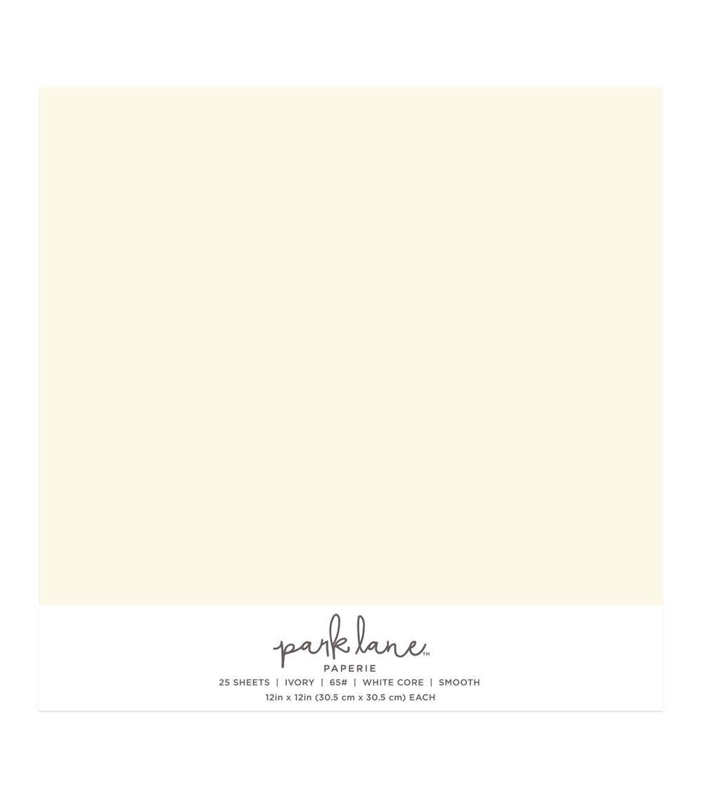 Paper | 25 pk 12”x12” Value Papers Ivory Paper Paper