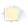 Paper | 30 Sheet 12″ x 12″ Pastel Shimmer Cardstock Paper Pack Paper Paper