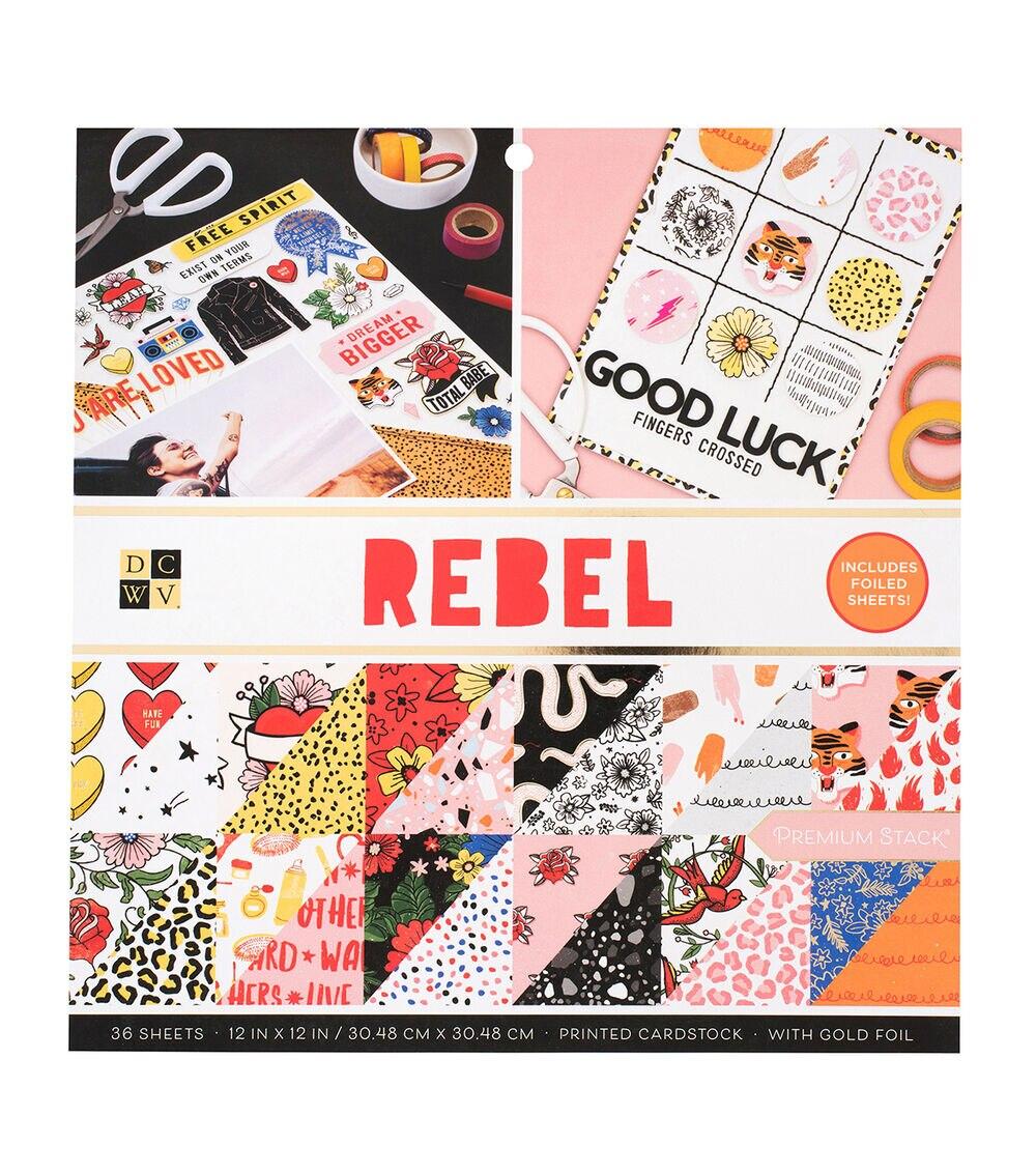 Paper | 36 pk 12in x 12in Printed Cardstock – Rebel Paper Paper