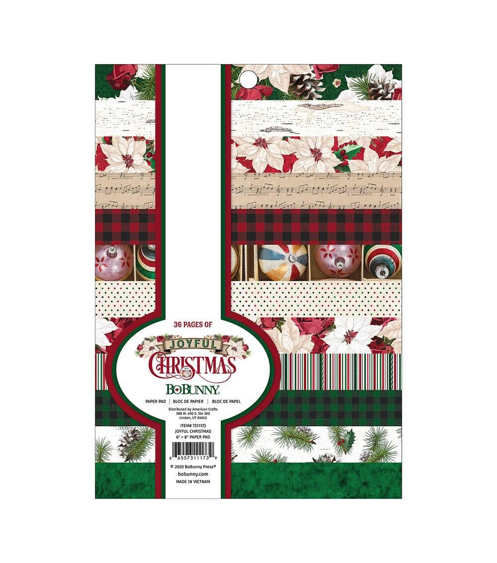 Paper | 36 Sheet 6″ x 8″ Joyful Christmas Paper Pack Paper Paper