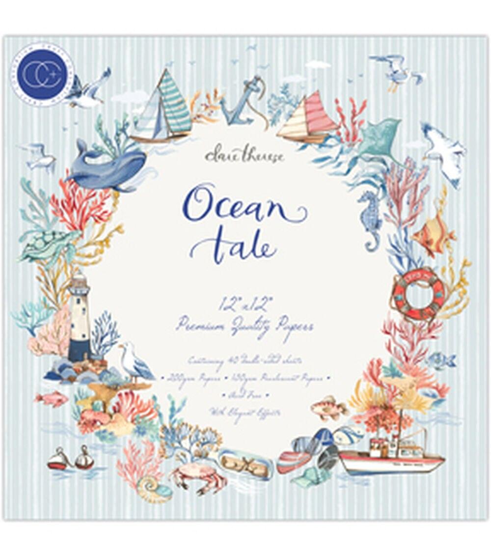 Paper | 40 Sheet 12″ x 12″ Ocean Tale Paper Pack Paper Paper