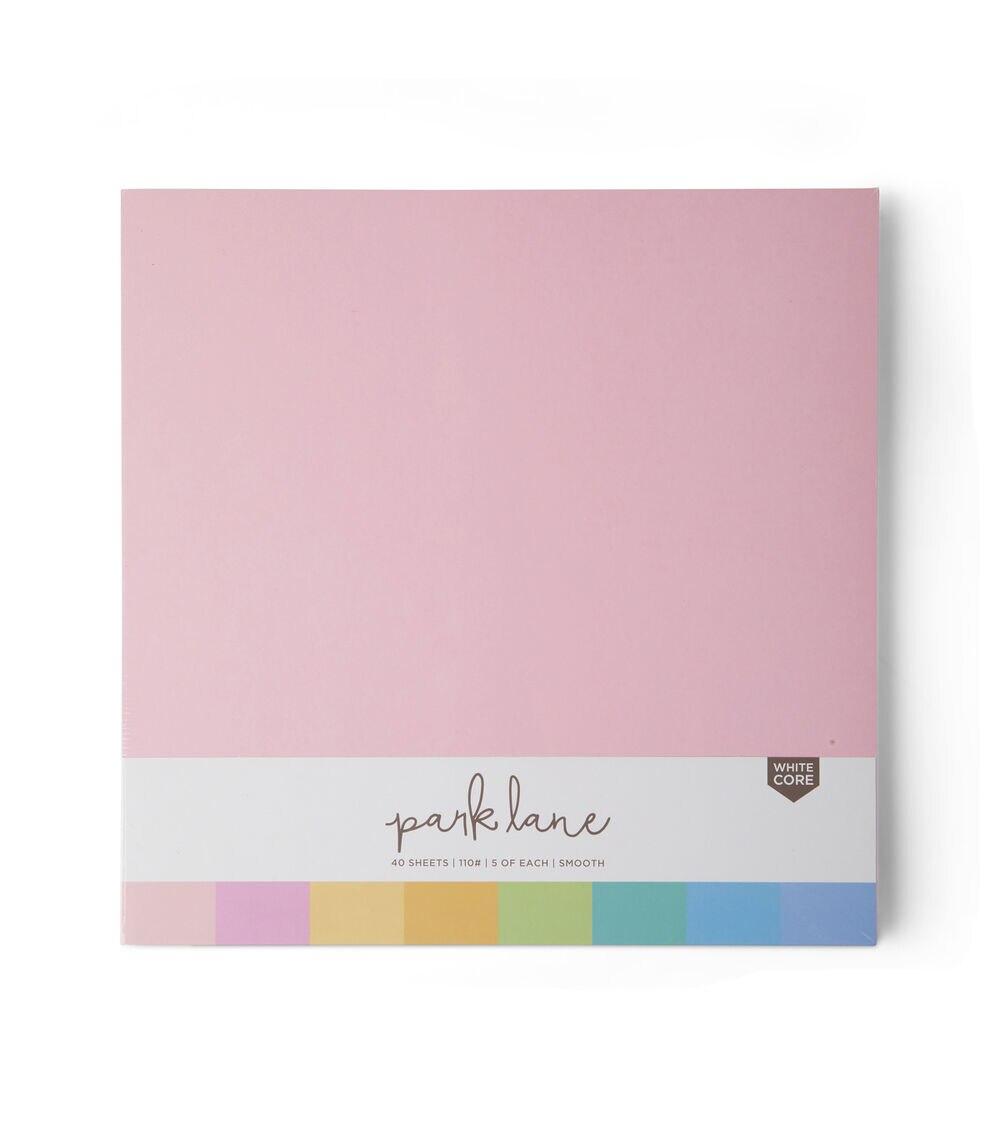 Paper | 40 Sheet 12″ x 12″ Pastel Smooth Cardstock Paper Pack Paper Paper