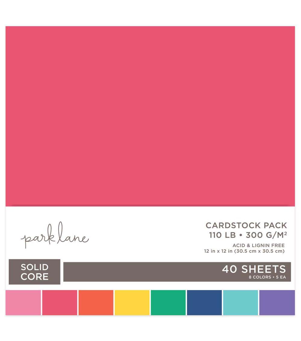 Paper | 40 Sheet 12″ x 12″ Primary Assorted Cardstock Paper Pack Paper Paper